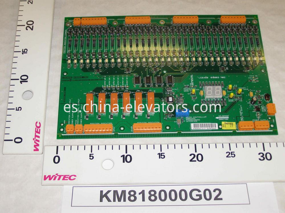 Tablero KM818000G02 del elevador LCEASB de KONE KONE Elevator LCEASB Board KM818000G02